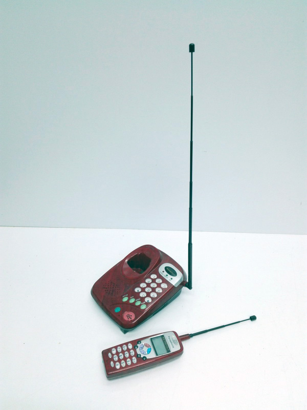 telefono inalambrico color granate panaphone asia japon 17x12x16 1u